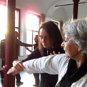 Caroline au cours de taij chi chuan de Montigny-le-Tilleul