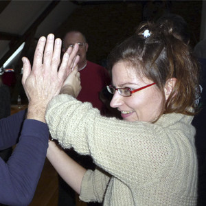 Sylvie au cours de taijiquan de Montigny-le-Tilleul